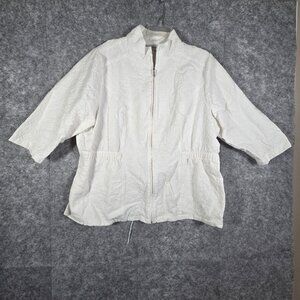 Breckinridge Jacket Full Zip Lightweight  Women's Size 2X 3/4 Sleeve Casual